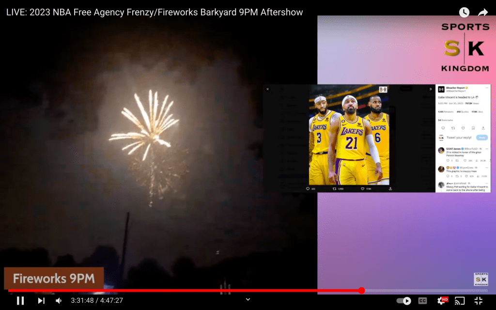 LIVE: 2023 NBA Free Agency Frenzy/Fireworks Backyard 9PM&nbsp;Aftershow